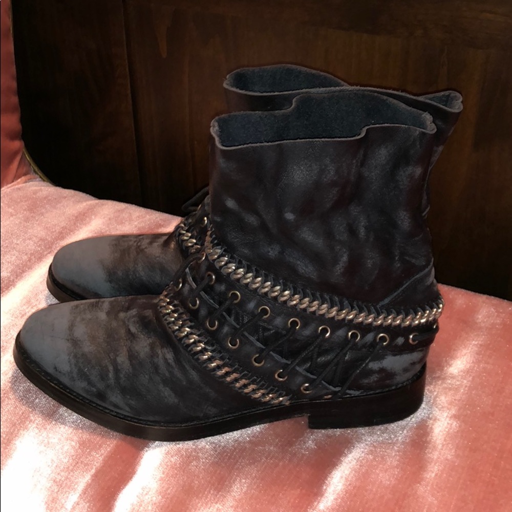 Free People Wanderlove Ankle Boot Black Size 38